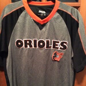 Stitches V-Neck Orioles Jersey, M